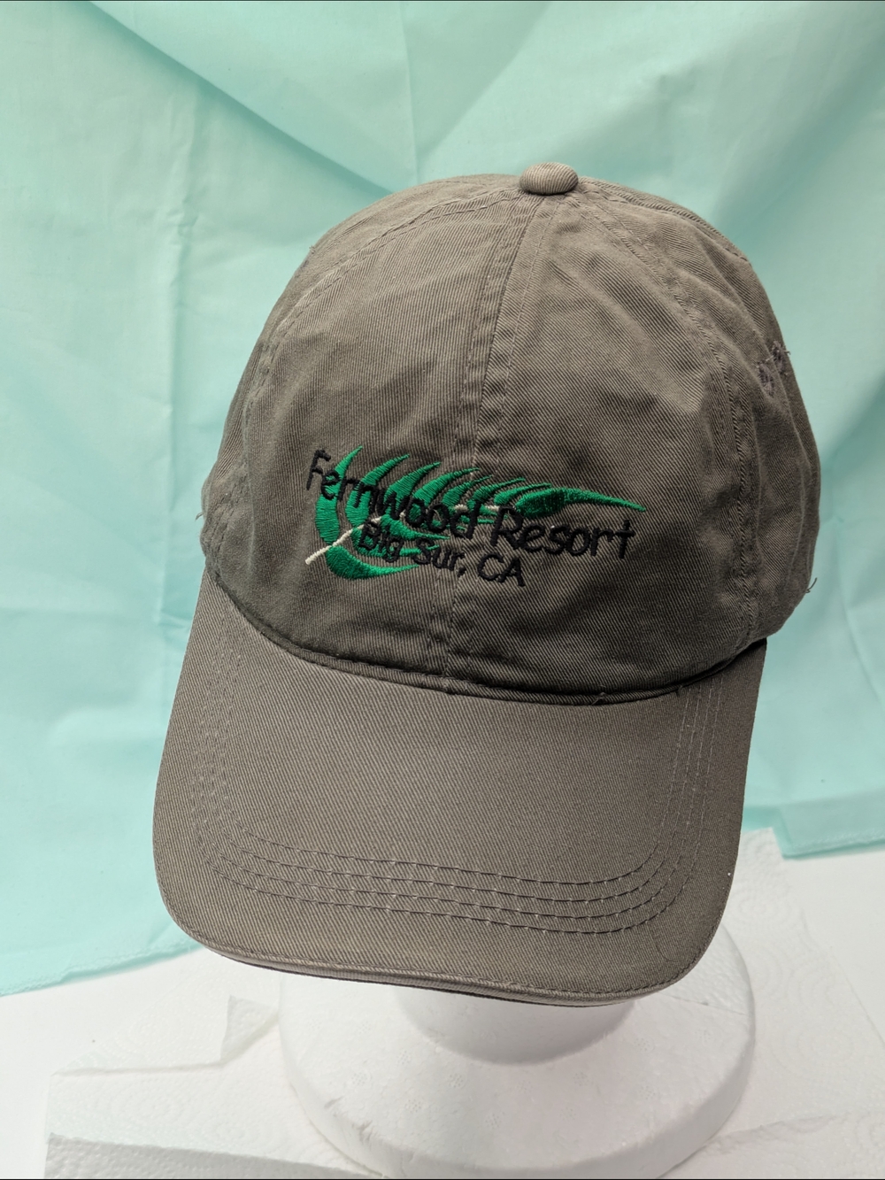 Fernwood Resort Embroidered Baseball Cap - Olive Green